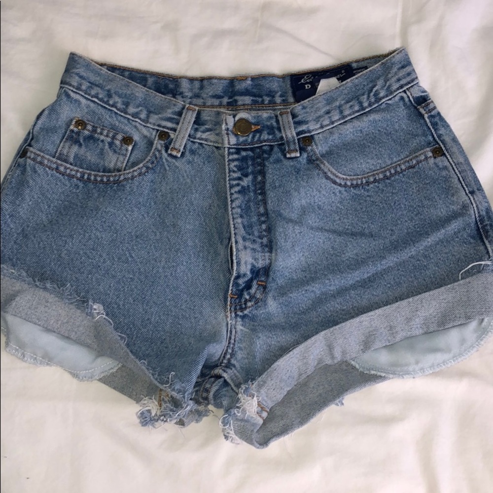 Vintage high waisted denim shorts